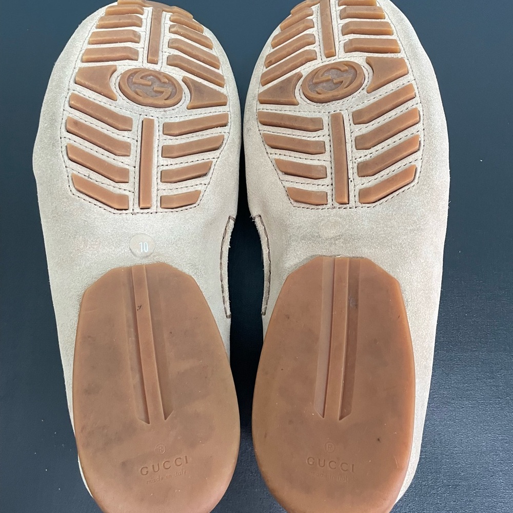 Gucci suede bamboo tassel driving loafers shoes sz 10 men’s - Picture 13 of 16
